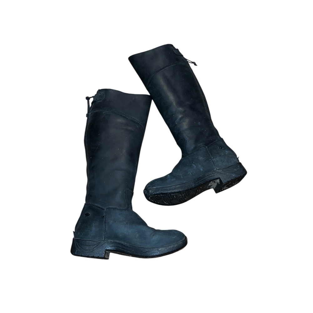 Dublin Black Leather Knee-High Boots Size 8.5 - Picture 3 of 8